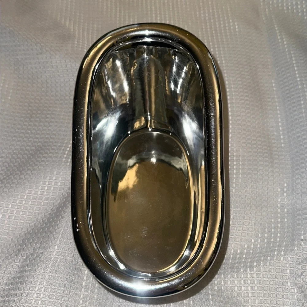 BATH AND BODY WORKS SILVER BATHTUB SOAP LOTION HOLDER BATH TUB CUTE